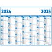 3664447165134-Calendrier Classic - 7 mois par face - 32 x 42 cm - bleu - Oberthur--0