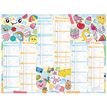 3664447165233-Calendrier Kawaï - 6 mois par face - 40,5 x 55 cm - Oberthur--0