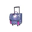 3661507524986-Cartable à roulettes Bella Sara Cosmic 38 cm - 2 compartiments - gris - Kid'Abord--0