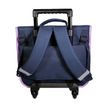 3666311021027-Cartable à roulettes Cybel - 2 compartiments - bleu - Bagtrotter--2