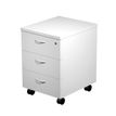 7331910005988-Caisson mobile Trend - L43xP52xH59,5 cm - 3 tiroirs avec serrure - blanc--0