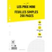 3020120239453-Les Prix Mini - feuilles simples A4 - 200 pages - petits carreaux (5x5mm) - perforées--0