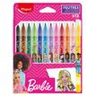 3154148454182-Maped Licence Barbie - 12 Feutres en pochette carton--0