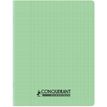 3020120225654-Conquérant Classique - Cahier polypro 24 x 32 cm - 96 pages - grands carreaux (Seyes) - vert clair--0