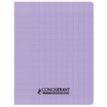 3020120225692-Conquérant Classique - Cahier polypro 24 x 32 cm - 96 pages - grands carreaux (Seyes) - lilas--0