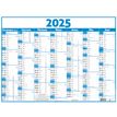 3664447175508-Calendrier Classique - 7 mois par face - 43 x 55 cm - bleu - Oberthur--0