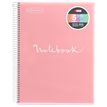 8422593485712-Notebook Emotions, couverture souple, A4 lignes horizontales 7 mm, 120 feuilles de 5 couleurs, Miquelri--0