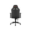 4710483775161-Fauteuil gamer FUSION S - accoudoirs réglables - appui-tête intégré - noir/orange-Arrière-3