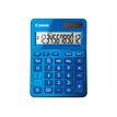 4549292008524-Calculatrice de bureau Canon LS- 123K - 12 chiffres - alimentation batterie et solaire - bleu-Avant-1