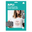 8410780000008-Apli - Papier transfert sur textiles clairs 10 feuilles A4 - Réf. 4128--0