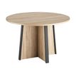 3483600874405-Table de réunion ronde MAMBO - Chêne Sonoma/noir-Avant-0