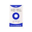 3130630133018-Exacompta - Pack de 100 Fiches Bristol - 7,5 x 12,5 cm - unies - non perforées - blanc-Avant-0