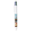 3086123758810-BIC Stylo à Bille 4 Couleurs Original à Pointe Moyenne Rétractable (1,00 mm) - Décors Thématique Bretagne avec 5--3