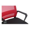 3760185020879-Fauteuil de bureau LIBERTY 02 - accoudoirs fixes - appui-tête réglable - noir et rouge-Gros plan-6