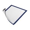 4005546405681-Durable Duraframe Magnetic - 5 Cadres d'affichage magnétiques - A4 - bleu - pour surfaces m-Angle droit-1