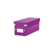 4002432103706-Leitz Click & Store - Boîte de rangement pour CD - violet métallisé-Angle gauche-1