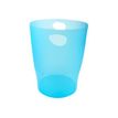 9002493037144-Exacompta Ecobin - Corbeille à papier 15L - turquoise translucide-Avant-0