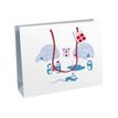 5033601004974-Clairefontaine - Sac cadeau - pingouins bleu - 37,3 cm x 11,8 cm x 27,5 cm-Angle gauche-0