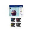 5014047563225-Brother LC123 - Pack de 4 - noir, cyan, magenta, jaune - cartouche d'encre originale-Avant-3