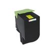 3112539774882-Cartouche laser compatible Lexmark 71B0040 - jaune - Owa K18132OW-Angle gauche-1