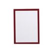 4005546405674-Durable Duraframe Magnetic - 5 Cadres d'affichage magnétiques - A4 - rouge - pour surfaces métal-Avant-2