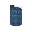 3329686180088-Clairefontaine - Pochette cadeau - 30 x 10 x 40 cm - arabesques bleu-Avant-0