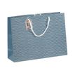 5033601002642-Clairefontaine - Sac cadeau - dieppe bleu/blanc - 37,3 cm x 11,8 cm x 27,5 cm-Angle gauche-0