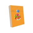 3020121070963-Oxford - Pack de 3 Blocs notes - A4 - 160 pages - petits carreaux - 80g - orange-Avant-0