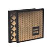 3130630009511-Exacompta Palmyre - Livre d'or 21 x 19 cm - 140 pages - noir-Angle gauche-2