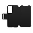 0840104296554-OtterBox Strada Series - porte folio en cuir pour Samsung Galaxy S22 - noir-Avant-0