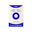 3130630133025-Exacompta - Pack de 100 Fiches bristol - 10 x 15 cm - uni - blanc-Avant-1