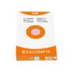 3130630133780-Exacompta - Pack de 100 Fiches Bristol - A5 - petits carreaux - non perforées - couleurs assortie-Avant-0