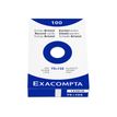 3130630133018-Exacompta - Pack de 100 Fiches Bristol - 7,5 x 12,5 cm - unies - non perforées - blanc-Avant-1