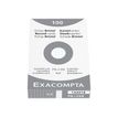 3020122320210-Exacompta - Pack de 100 Fiches bristol - 7,5 x 12,5 cm - petits carreaux - blanc-Avant-1