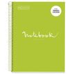 8422593460764-Notebook Emotions, couverture rigide, A4, quadrillage 5x5 mm, 80 feuilles de 1 couleur,Miquelrius, Lime--0