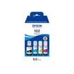 8715946684895-Epson EcoTank 102 - pack de 4 - noir, jaune, cyan, magenta - réservoir d'encre original-Avant-0