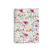 3020120113357-Oxford Floral - Carnet de notes à spirale - A5 - 120 pages - ligné-Avant-3