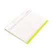 5015142269395-Filofax Saffiano - Carnet de notes à spirale A5 - gris/jaune fluo-Angle droit-1