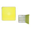 3660141947847-Armoire à pharmacie MultiBox - 32 x 32 x 7 cm - 4 étagères - jaune-Multi-angle-1