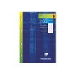 3329680175202-Clairefontaine - feuilles simples A4 - 200 pages - petits carreaux (5x5 mm) - perforées-Avant-0