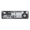 3700892037524-HP EliteDesk 800 G3 - unité centrale - Core i5 6500T 2.5 GHz - 8 Go - SSD 256 Go-Arrière-3