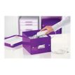 4002432103782-Leitz Click & Store - Boîte de rangement A5 - violet métallisé-Angle gauche-2