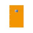 3020121062838-Oxford - Bloc notes - A4 + - 160 pages - petits carreaux - 80G - perforé - orange-Avant-0