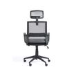 0400791441653-Fauteuil de bureau LIBERTY 02 - accoudoirs fixes - appui-tête réglable - noir et gris--2