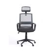 0400791441653-Fauteuil de bureau LIBERTY 02 - accoudoirs fixes - appui-tête réglable - noir et gris--5