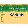 3148950271143-Canson C à grain - Pochette papier à dessin - 12 feuilles - A4 - 224 gr - blanc--0