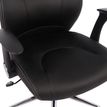 3397701921510-Fauteuil de bureau BRONTES - accoudoirs rabattables - appui-tête intégré - noir--2