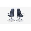 3397701921510-Fauteuil de bureau BRONTES - accoudoirs rabattables - appui-tête intégré - noir--3