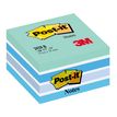 4001895872792-Post-it - Bloc Cube - 450 feuilles - 76 x 76 mm - couleurs assorties bleu--0