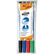 3086120017248-BIC VELLEDA 1721 - Pack de 4 marqueurs effaçables - pointe fine - couleurs assorties--0